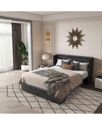 &acirc;€œ57&acirc;€³ Murphy Bed with Storage, Charging Cabinet & Foldable Panels&acirc;€