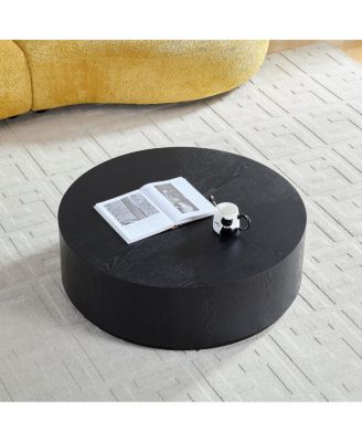 Streamdale Compact Modern Coffee Table with Sturdy Pedestal Base