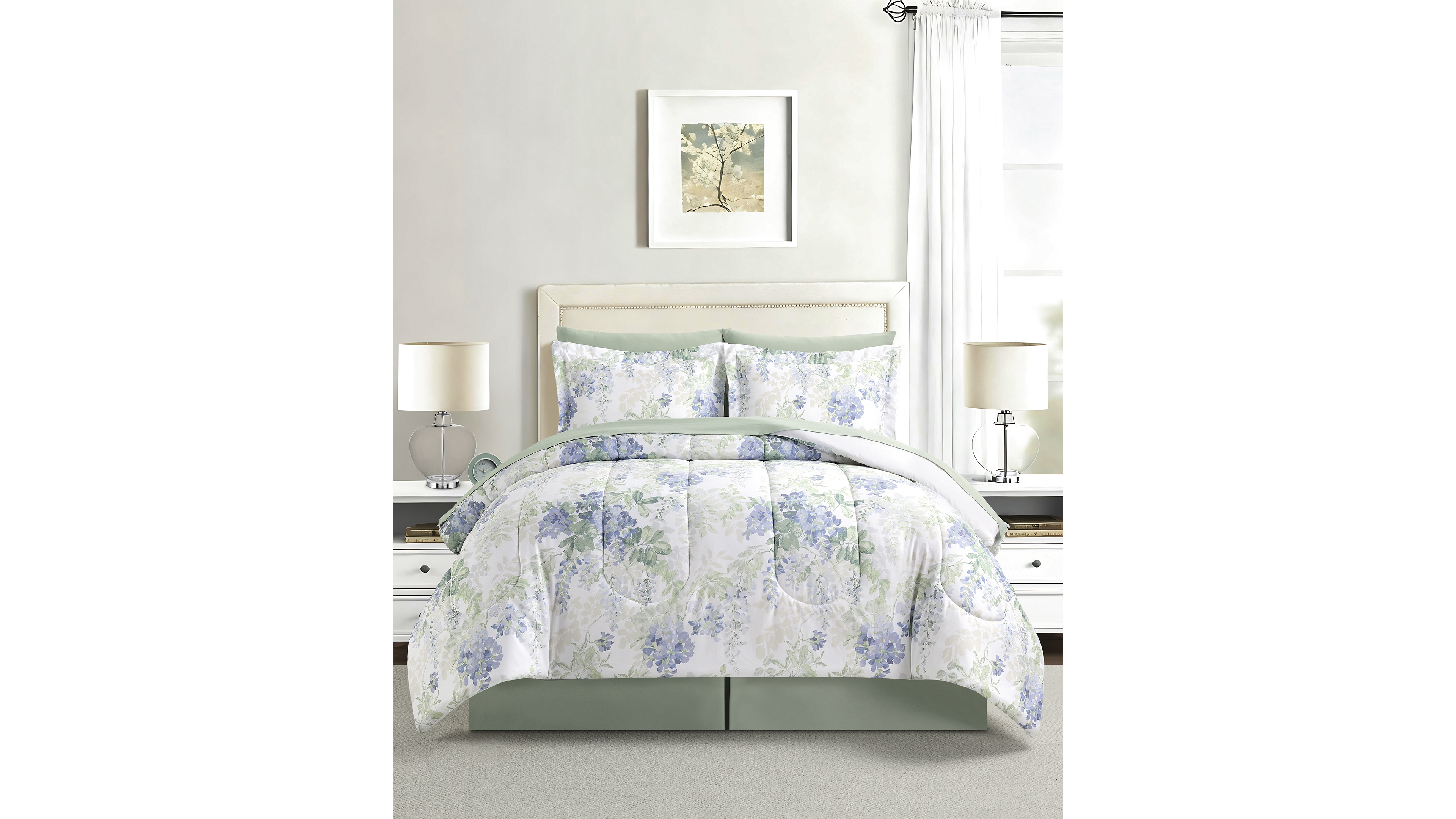 Macy's Wysteria Floral 8-Pc. Comforter Sets