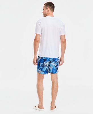 Men's Short-Sleeve Swim Rash Guard & Quick-Dry 7" Swim Trunks