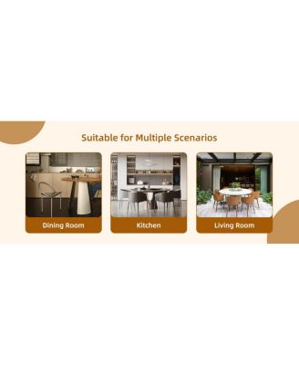  Retractable Wood Grain MDF Tabletop with Silver Metal Legs