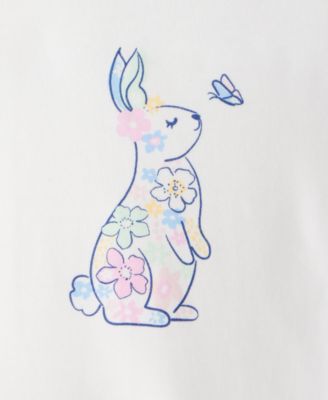 Girls' Toddler 2T-4T Floral Bunny T-Shirt