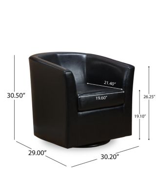 Streamdale Corley Club Chair: Swivel Barrel Chair for Statement Seating