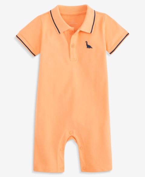 Комбинезон First Impressions Mini Dino Romper для мальчиков-малышей, цвет: Персиковый