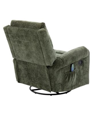Manual Recliner Massage Chair w/ Side Storage Pocket