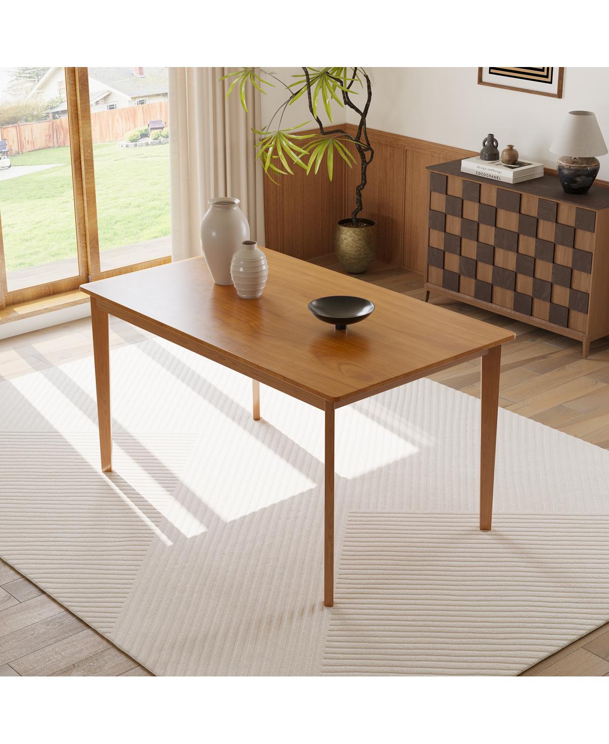 Streamdale Furniture Solid wood dining set: 5 pieces, 1 table + 4 chairs