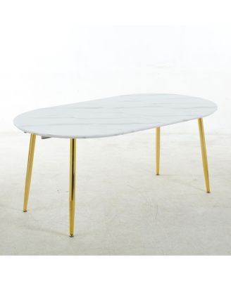 Extendable Dining/Office/Coffee Table, Metal Leg, MDF Top, 100-180cm