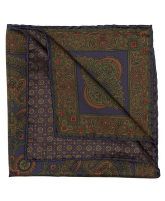 Men's Lario - Double Sided Silk Pocket Square for Men