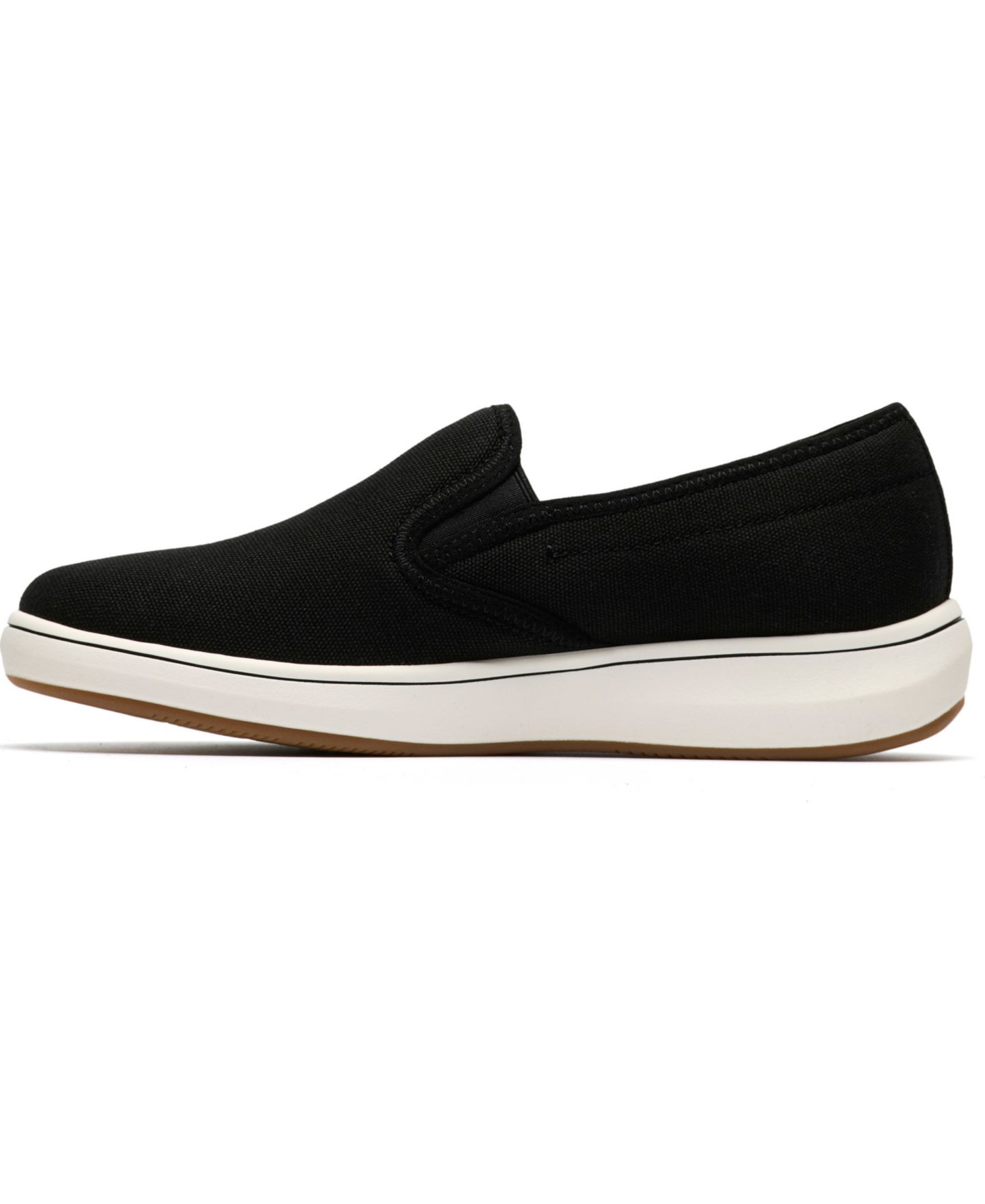 Женские туфли Clarks BreezeSky Zoe Slip-On, цвет: Чёрный холщовый — фото 6