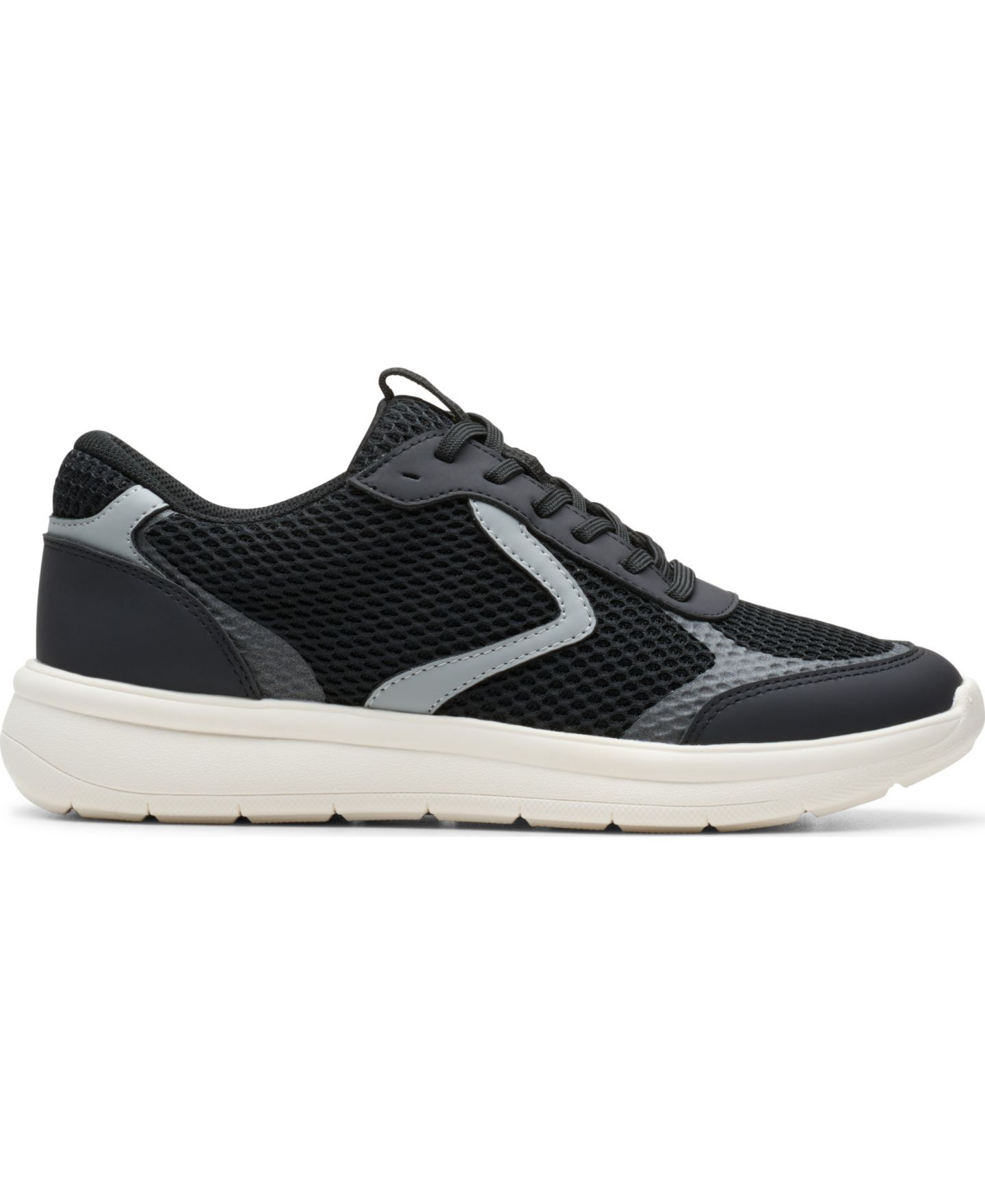 Женские кроссовки Clarks Ezrin Tie Lace Up, цвет: Чёрный — фото 2
