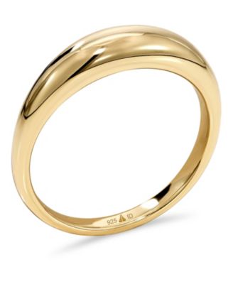 Dome Ring in Gold Plated Sterling Silver