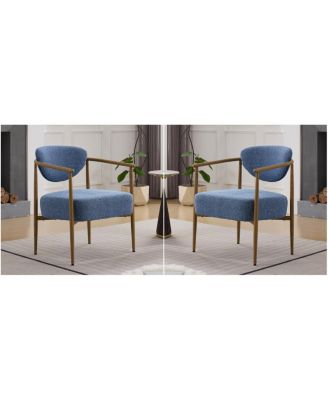 fabric dining/living/bedroom chair (2 sets) with foam, metal frame