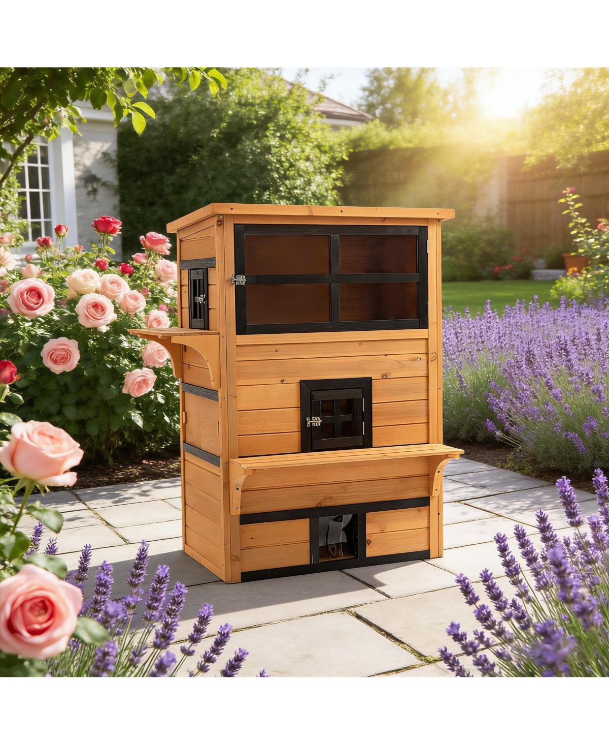 Zeus & Ruta Cat House Outdoor Cat House