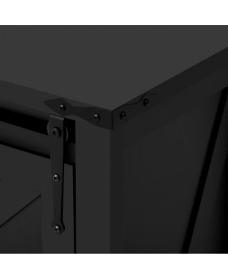 55.1-Inch Farmhouse Sideboard with Sliding Barn Doors & 4 Drawers