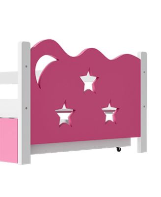 Kids Wood Twin Bed with Drawer