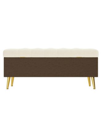 Streamdale Modern Upholstered Storage Ottoman Bench for Living Room, Bedroom