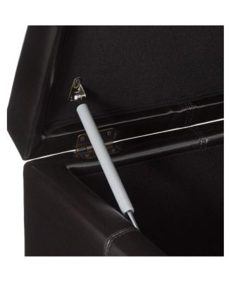 35inch Storage Ottoman Bench, Large Tufted Footstool for Living Room