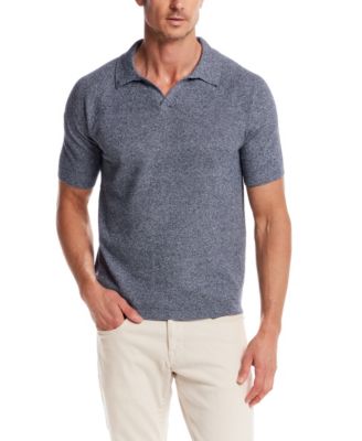 Men's Regular-Fit Textured Sweater-Knit Polo Shirt