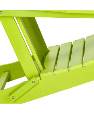 All-Weather Contoured Outdoor Poly Folding Adirondack Chair