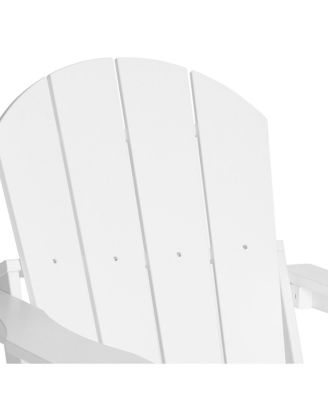 All-Weather Contoured Outdoor Poly Folding Adirondack Chair