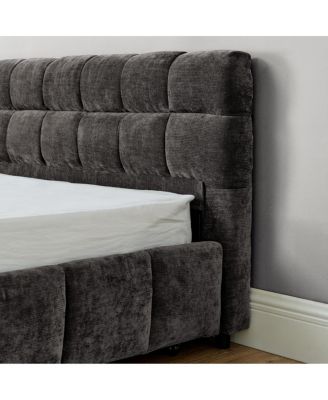  California King Upholstered Bed with Storage Drawer