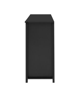 55" Sliding Barn Door Sideboard with 3 Drawers & Adjustable Shelves