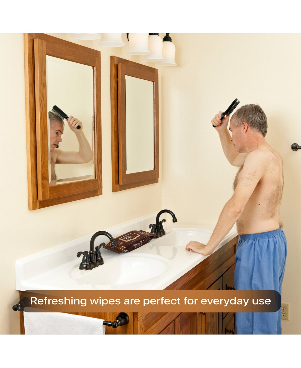 Pursonic Full-Range Men's Grooming: 4-Piece Beard Care Set, Beard and Body Trimmer, Nose Trimmer, & Assorted Face and Body Wipes