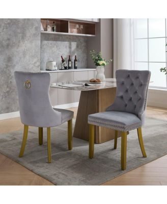 Nikki Collection Modern Velvet Dining Chair