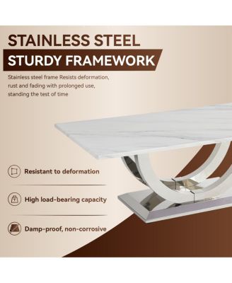 Modern Marble Pattern Coffee Table