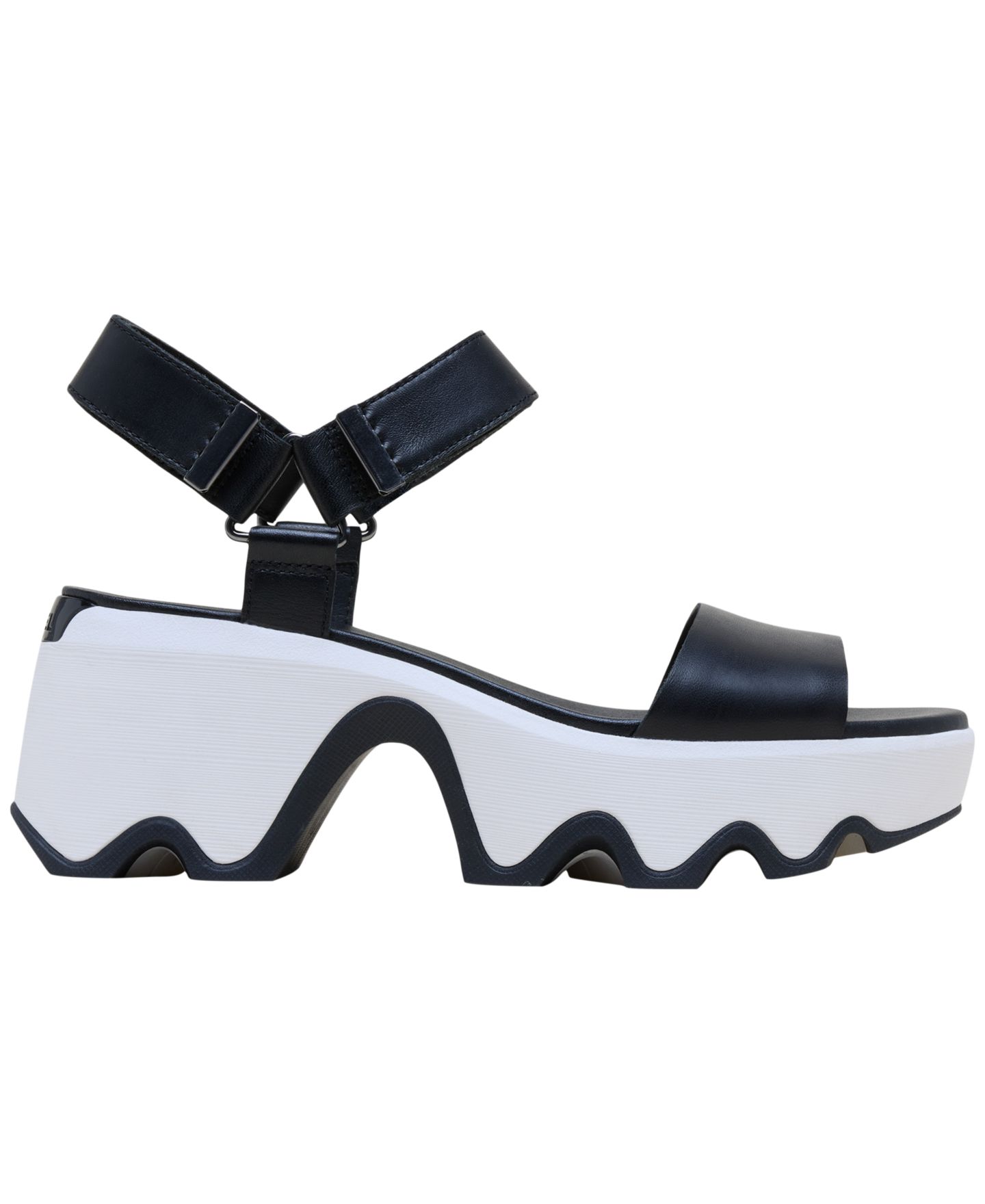 Женские сандалии Sorel Kinetic Aura Y-Strap, цвет: Чёрный / Морская соль — фото 2