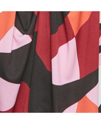 Women's Multicolor Print Jersey High Neck Top