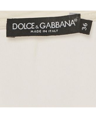 Women's Cream Printed Silk Sleeveless Top