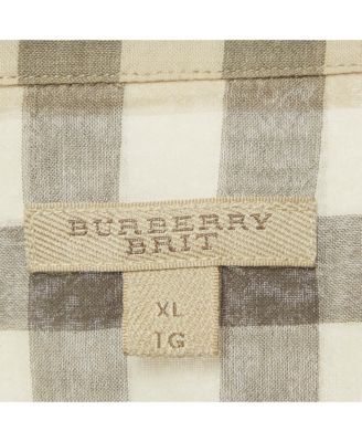 Women's Brit Beige Nova Check Cotton Button Front Shirt