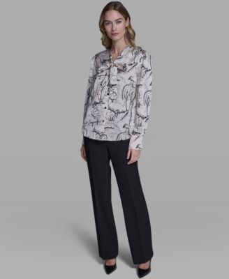 Women's V-Neck Long-Sleeve Top