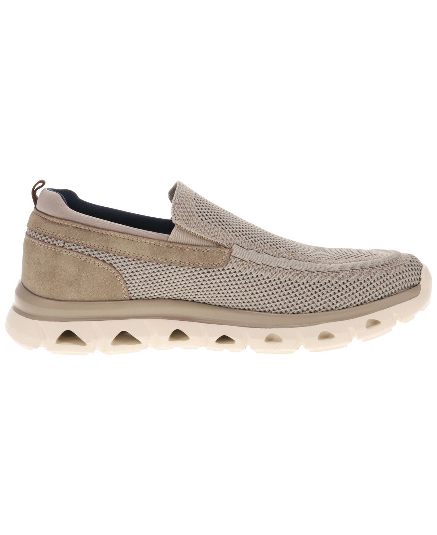 Мужские туфли Dockers Caden Knit & Synthetic Leather Casual Slip-On Loafer, цвет: Серо-коричневый — фото 2