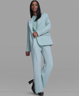 Women's Notch Lapel Collar One-Button Jacket