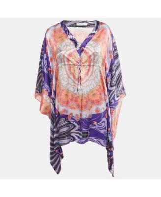 Women's Collection Multicolor Silk Kaftan Tunic