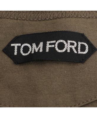 Men's Olive Green Cotton Knit Henley T-Shirt