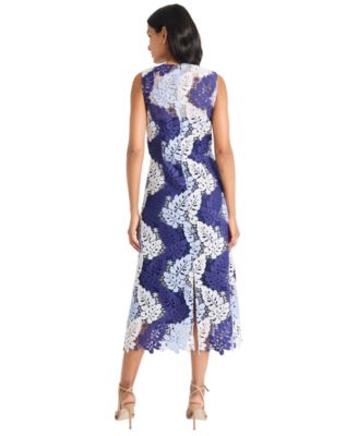 Women's Sleeveless Lace Midi Dress