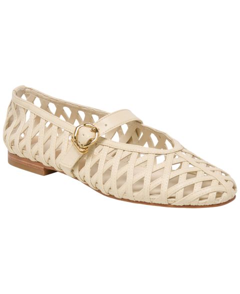 Женские балетки Dolce Vita Bodey Woven Round Toe Mary Jane Flats, цвет: Костяной