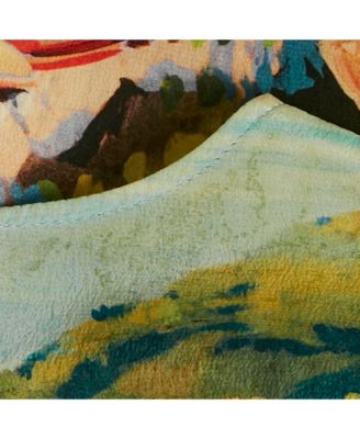 Women's Multicolor Portofino Print Silk Top