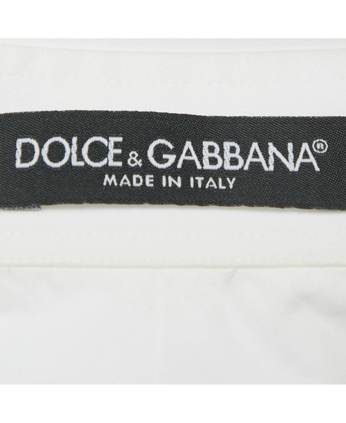 Pre-Owned Dolce & Gabbana Women's White Foulard Print Cotton Poplin Oversize Shirt