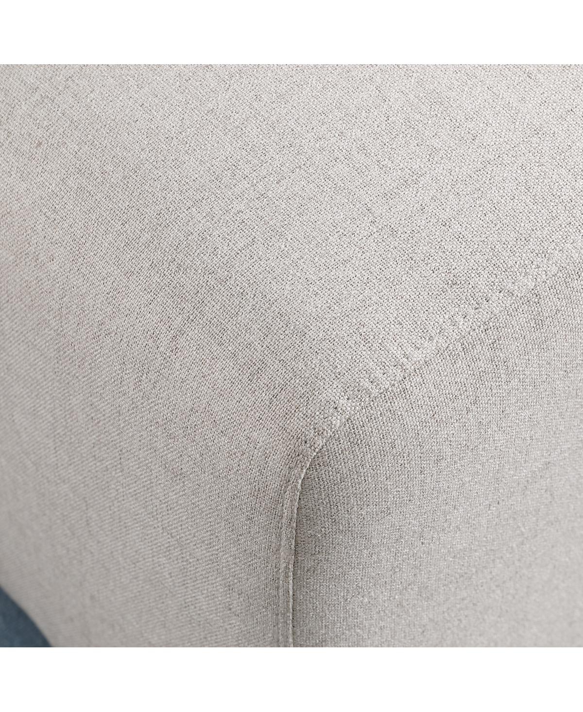 Streamdale Furniture Beige Chenille Sofa Ottoman, 29.92" L x 29.92" W x 16.73" H