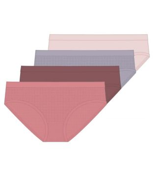 Girls 4-Pack Multi Color Seamless Hipster Underwear