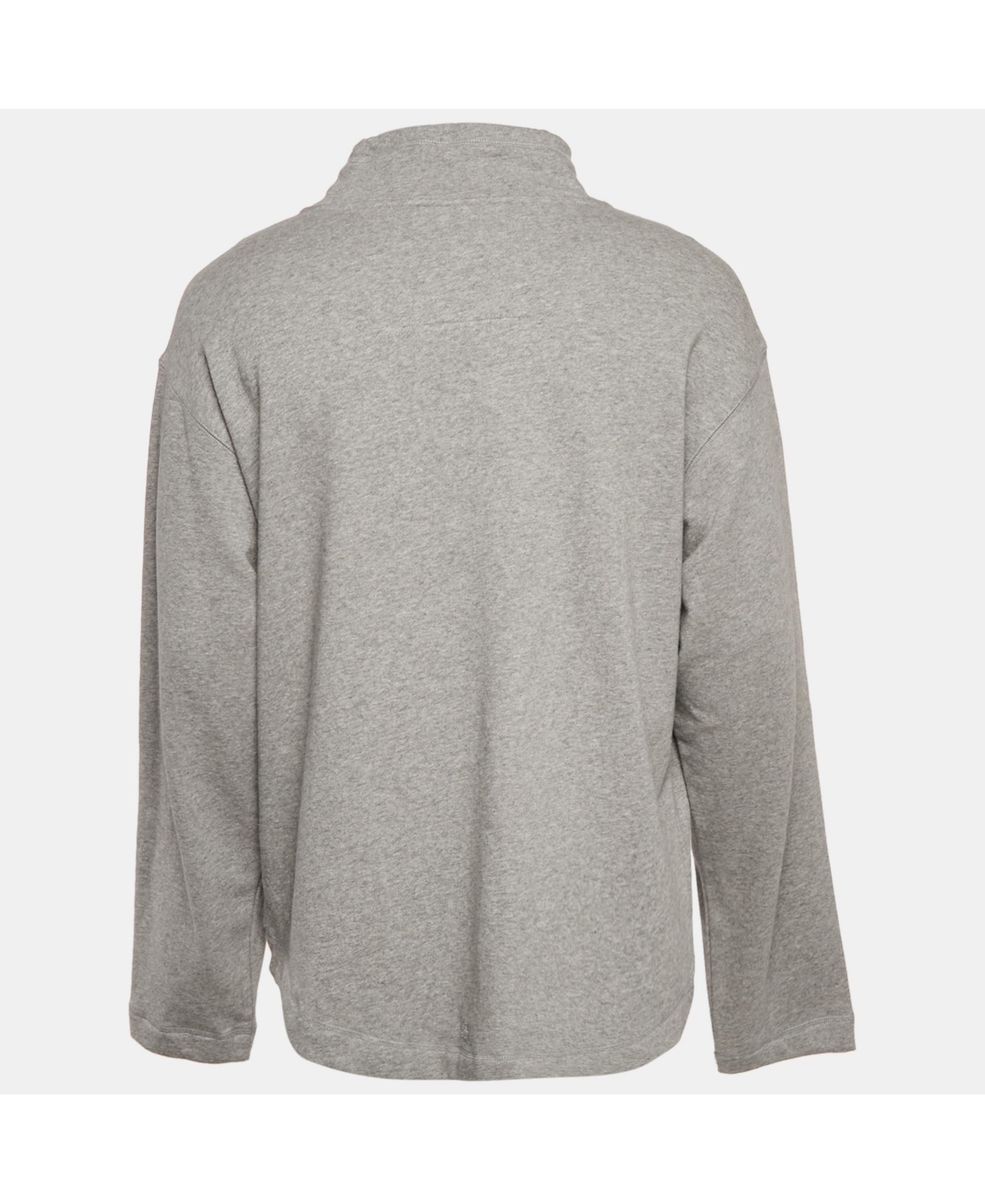 Pre-Owned Givenchy Men's Grey Cotton Knit High Neck Sweatshirt