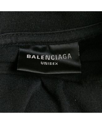 Men's Unisex Black Brand Website Embroidered Cotton Distressed Sweatshirt