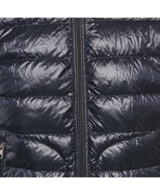 Men's Navy Blue Nylon Down Puffer Jacket