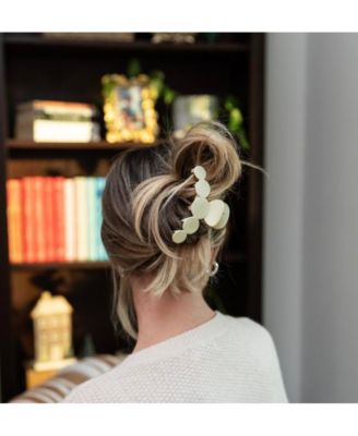 Women's Matte Dot Claw Clip - Cream