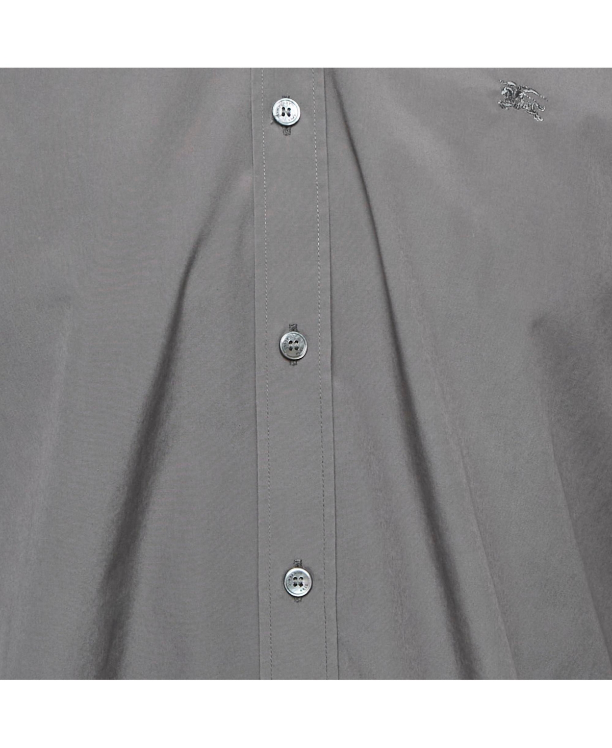 Pre-Owned Burberry Men's Brit Grey Cotton Button Front Shirt