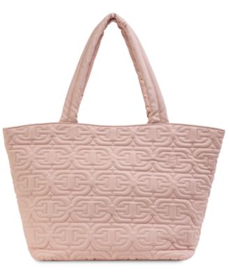 Ethyl Top Zip East West Quilted Logo Extra Large Tote Bag